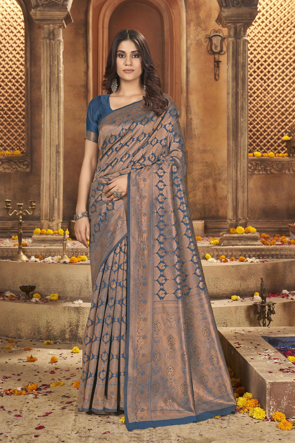 Zili Hit 15 Banarasi Silk Sarees Catalog